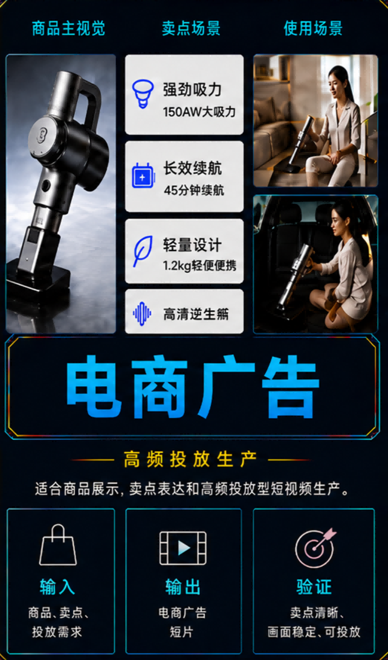 电商广告短片样片制作